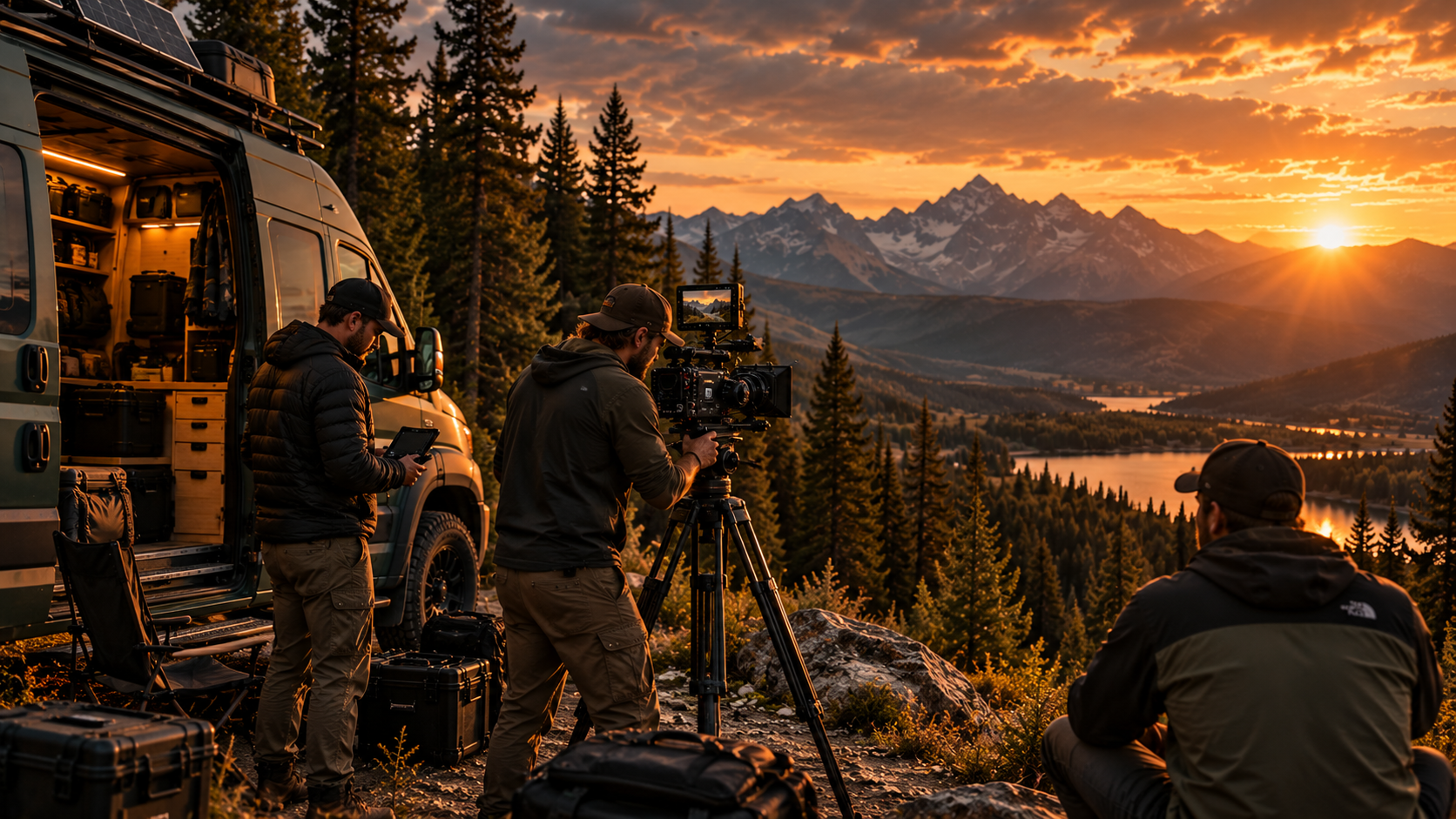BlackMagic Films production crew on location